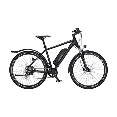 Fischer E-Bike ATB, Terra 2.1 Elektrofahrrad für Damen und Herren, RH 48 cm, Hinterradmotor 45 Nm, 48 V Akku, schwarz matt, 27,5 Zoll im Sale